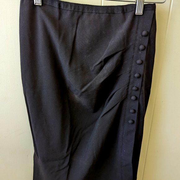 NY & Co 🖤 Black Side-button pencil skirt - Picture 1 of 4
